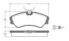 Комплект тормозных колодок, дисковый тормоз BOSCH 0986TB2667 (фото 1)