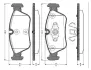 Комплект тормозных колодок, дисковый тормоз BOSCH 0986TB2668 (фото 1)