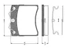 Комплект тормозных колодок, дисковый тормоз BOSCH 0986TB2669 (фото 1)