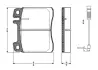 Комплект тормозных колодок, дисковый тормоз BOSCH 0986TB2682 (фото 1)