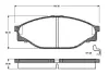 Комплект тормозных колодок, дисковый тормоз BOSCH 0986TB2684 (фото 1)