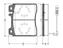 Комплект тормозных колодок, дисковый тормоз BOSCH 0986TB2687 (фото 1)