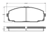 Комплект тормозных колодок, дисковый тормоз BOSCH 0986TB2688 (фото 1)