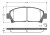 Комплект тормозных колодок, дисковый тормоз BOSCH 0986TB2690 (фото 1)
