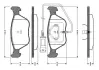 Комплект тормозных колодок, дисковый тормоз BOSCH 0986TB2697 (фото 1)