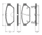 Комплект тормозных колодок, дисковый тормоз BOSCH 0986TB2698 (фото 1)