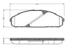 Комплект тормозных колодок, дисковый тормоз BOSCH 0986TB2717 (фото 1)