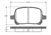 Комплект тормозных колодок, дисковый тормоз BOSCH 0986TB2754 (фото 1)