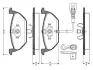 Комплект тормозных колодок, дисковый тормоз BOSCH 0986TB2756 (фото 1)