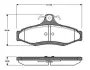 Комплект тормозных колодок, дисковый тормоз BOSCH 0986TB2762 (фото 1)