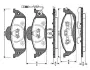 Комплект тормозных колодок, дисковый тормоз BOSCH 0986TB2781 (фото 1)