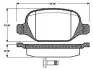 Комплект тормозных колодок, дисковый тормоз BOSCH 0986TB2797 (фото 1)