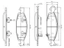 Комплект тормозных колодок, дисковый тормоз BOSCH 0986TB2801 (фото 1)