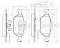 Комплект тормозных колодок, дисковый тормоз BOSCH 0986TB2812 (фото 1)