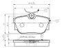 Комплект тормозных колодок, дисковый тормоз BOSCH 0986TB2813 (фото 1)