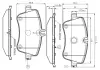 Комплект тормозных колодок, дисковый тормоз BOSCH 0986TB2814 (фото 1)