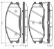 Комплект тормозных колодок, дисковый тормоз BOSCH 0986TB2815 (фото 1)