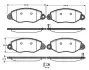 Комплект тормозных колодок, дисковый тормоз BOSCH 0986TB2817 (фото 1)