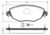 Комплект тормозных колодок, дисковый тормоз BOSCH 0986TB2819 (фото 1)