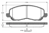 Комплект тормозных колодок, дисковый тормоз BOSCH 0986TB2825 (фото 1)