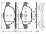 Комплект тормозных колодок, дисковый тормоз BOSCH 0986TB2831 (фото 1)