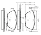 Комплект тормозных колодок, дисковый тормоз BOSCH 0986TB2835 (фото 1)