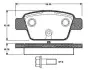 Комплект тормозных колодок, дисковый тормоз BOSCH 0986TB2837 (фото 1)