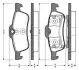 Комплект тормозных колодок, дисковый тормоз BOSCH 0986TB2838 (фото 1)
