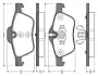 Комплект тормозных колодок, дисковый тормоз BOSCH 0986TB2840 (фото 1)