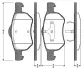 Комплект тормозных колодок, дисковый тормоз BOSCH 0986TB2841 (фото 1)