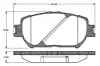 Комплект тормозных колодок, дисковый тормоз BOSCH 0986TB2843 (фото 1)