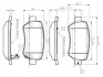 Комплект тормозных колодок, дисковый тормоз BOSCH 0986TB2845 (фото 1)