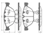 Комплект тормозных колодок, дисковый тормоз BOSCH 0986TB2847 (фото 1)