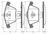 Комплект тормозных колодок, дисковый тормоз BOSCH 0986TB2850 (фото 1)