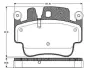 Комплект тормозных колодок, дисковый тормоз BOSCH 0986TB2854 (фото 1)
