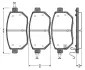 Комплект тормозных колодок, дисковый тормоз BOSCH 0986TB2856 (фото 1)