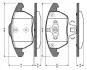 Комплект тормозных колодок, дисковый тормоз BOSCH 0986TB2859 (фото 1)