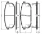 Комплект тормозных колодок, дисковый тормоз BOSCH 0986TB2861 (фото 1)