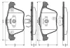 Комплект тормозных колодок, дисковый тормоз BOSCH 0986TB2862 (фото 1)
