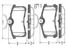 Комплект тормозных колодок, дисковый тормоз BOSCH 0986TB2865 (фото 1)