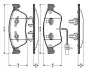 Комплект тормозных колодок, дисковый тормоз BOSCH 0986TB2868 (фото 1)