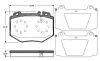 Комплект тормозных колодок, дисковый тормоз BOSCH 0986TB2871 (фото 1)
