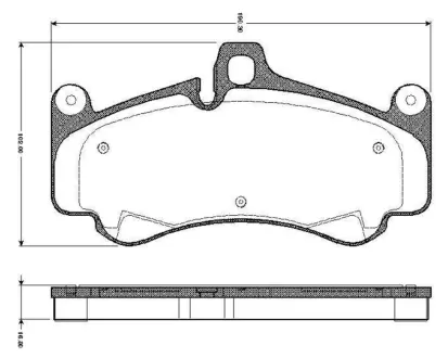 Комплект тормозных колодок, дисковый тормоз BOSCH 0986TB2872
