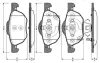 Комплект тормозных колодок, дисковый тормоз BOSCH 0986TB2873 (фото 1)
