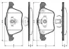 Комплект тормозных колодок, дисковый тормоз BOSCH 0986TB2875 (фото 1)