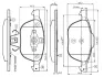 Комплект тормозных колодок, дисковый тормоз BOSCH 0986TB2877 (фото 1)