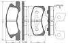 Комплект тормозных колодок, дисковый тормоз BOSCH 0986TB2884 (фото 1)