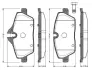 Комплект тормозных колодок, дисковый тормоз BOSCH 0986TB2889 (фото 1)