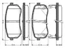 Комплект тормозных колодок, дисковый тормоз BOSCH 0986TB2893 (фото 1)