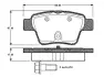 Комплект тормозных колодок, дисковый тормоз BOSCH 0986TB2896 (фото 1)